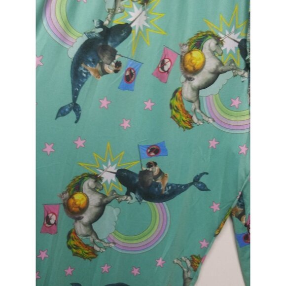 Briefly Stated Lounge Pants Mens XXL Pajamas PJs stretch waist Unicorn Dog Whale - Picture 5 of 8